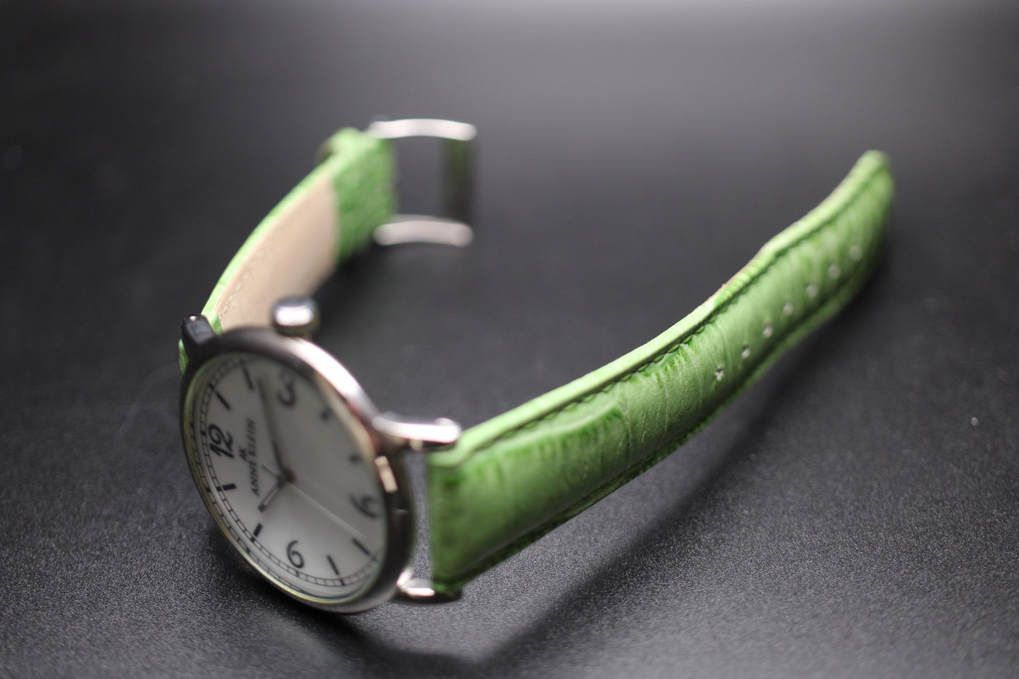 2010s Anne Klein Green Strap Quartz Watch Ref. 10/9003