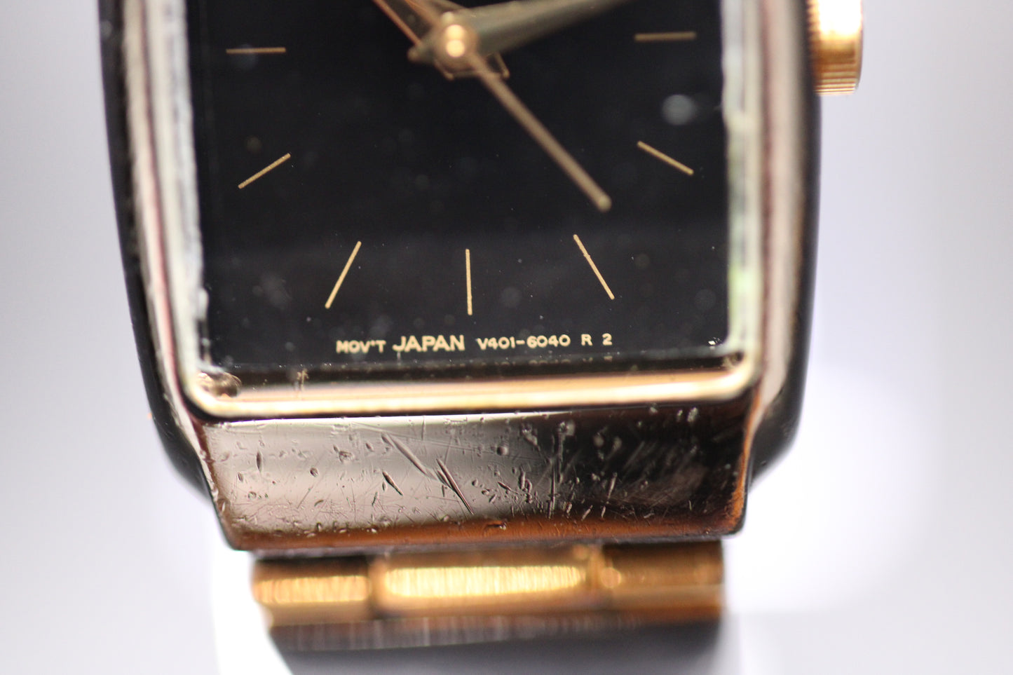 1990 Pulsar Women's Tank Quartz Watch Ref. 081246, V401-6080