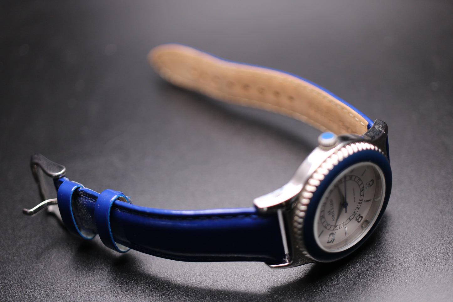 2010s Anne Klein Blue Bezel Quartz Ref. 10/8659
