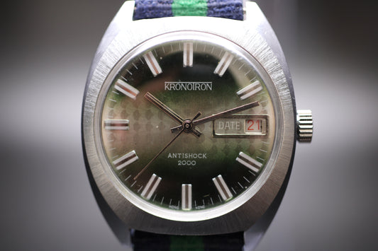 1974 Kronotron Antishock 2000 Mechanical Watch