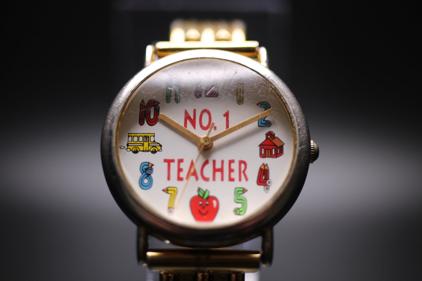 1987 DingBats "#1 Teacher" Quartz Watch