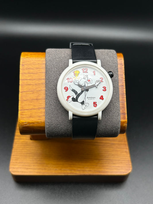 1989 Armitron Looney Tunes Sylvester and Tweety Bird Quartz Character Watch Ref. 2200/11D