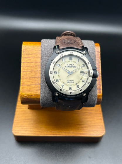 2002 Timex Expedition Day Window Indiglo Quartz Watch