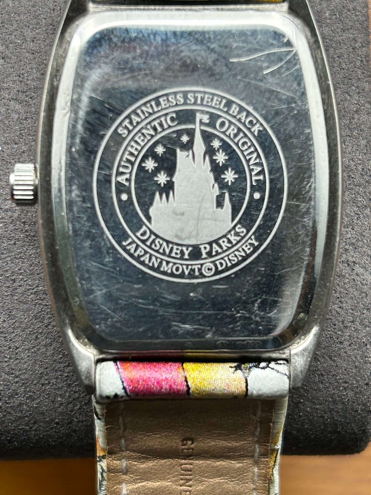 2010 Disney Rectangular Mickey Mouse & Pluto Quartz Character Watch