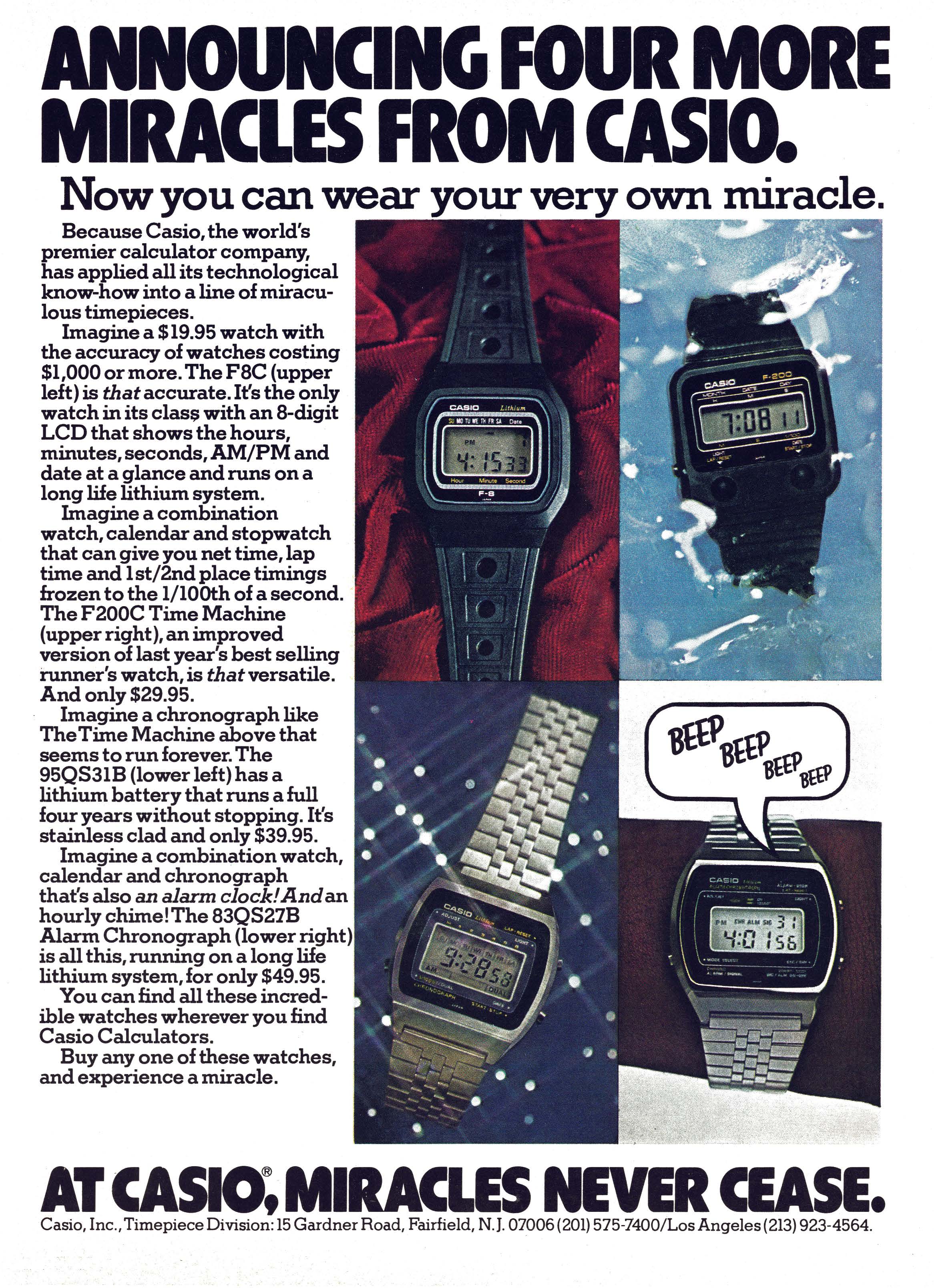Print Ads: Casio – The Vintage Wristwatch