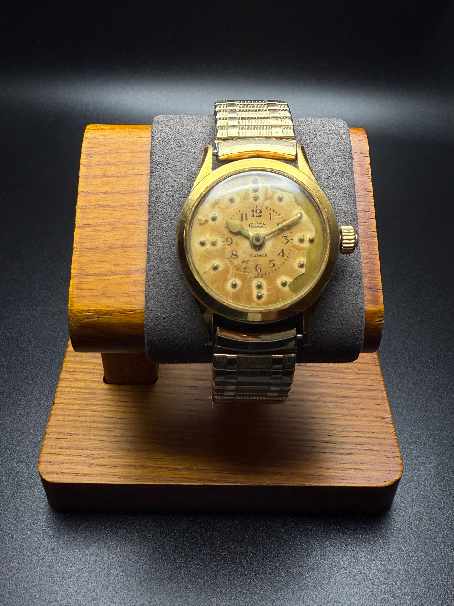 1950s Gotham "Gothmatic" Automatic Hinged Case & Rough Patina