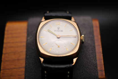 1940s Tudor 9ct Gold Small Seconds Mechanical Watch Ref. 7482