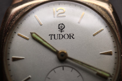 1940s Tudor 9ct Gold Small Seconds Mechanical Watch Ref. 7482