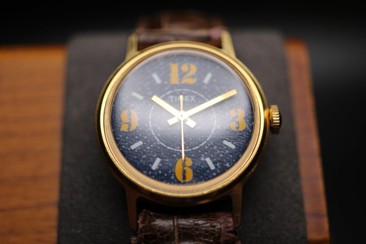Vintage 1978 Timex Wrist Jeans Mechanical Men\'s Watch Denim Dial Ref 26164 02478 1978 Timex Wrist Jeans Mechanical Denim Dial Ref. 2316402478  main image 4