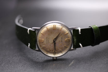 1947 Gruen 25-Jewel Stunning Patina Autowind Automatic Watch Ref. 570 SS-114