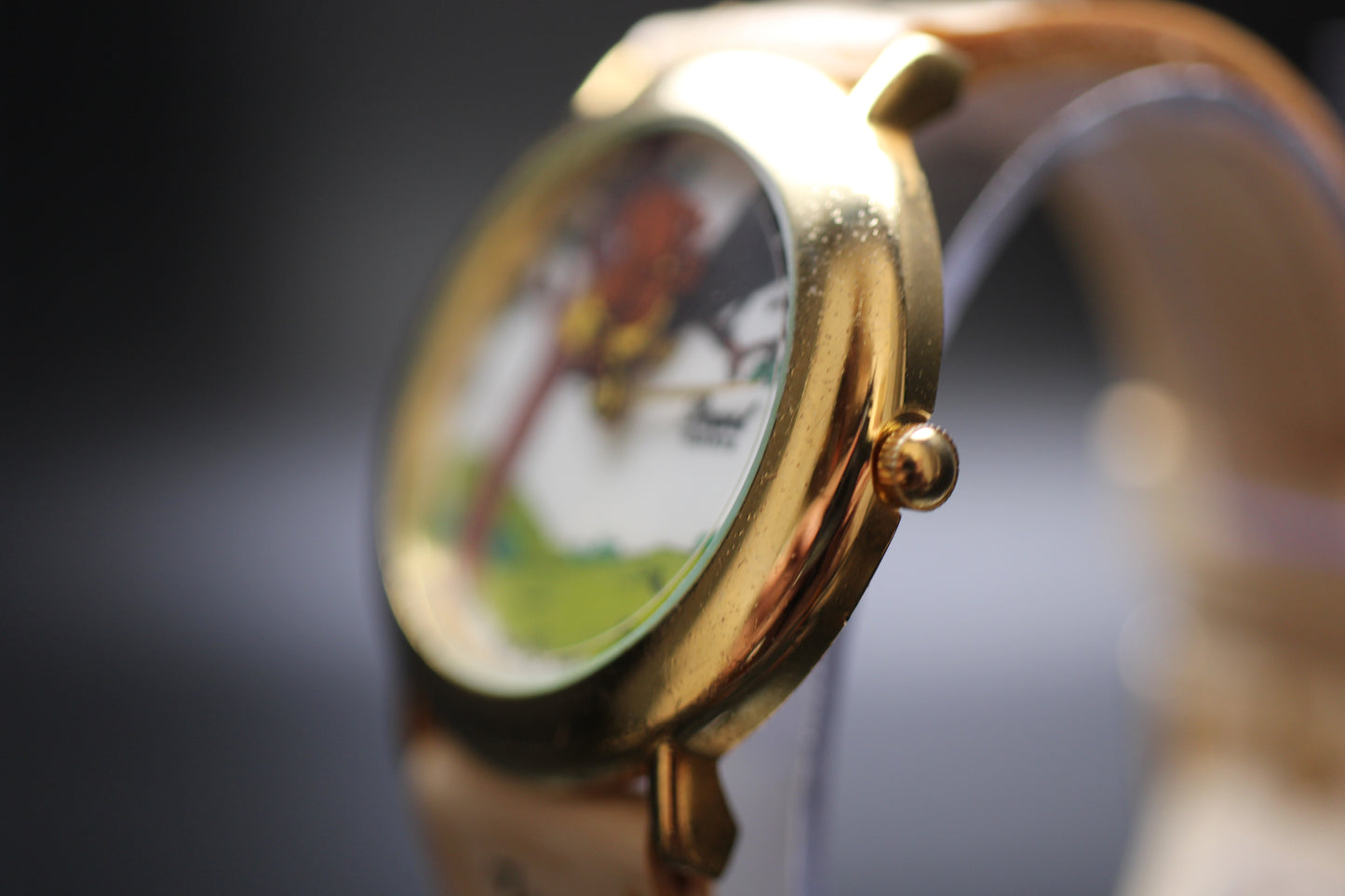 1980s Pearl "The Raven and the Fox" Mystery Dial Quartz Watch