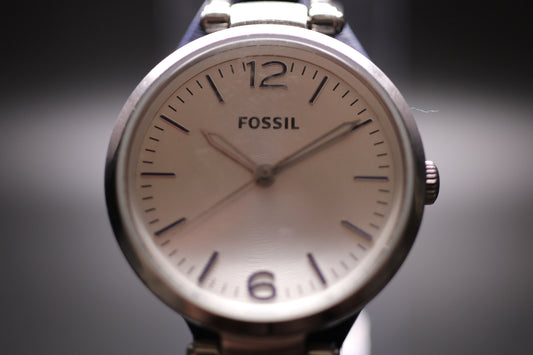 2008 Fossil Bund Leather Strap Quartz Ref. ES3318