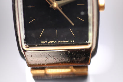 1990 Pulsar Women's Tank Quartz Watch Ref. 081246, V401-6080