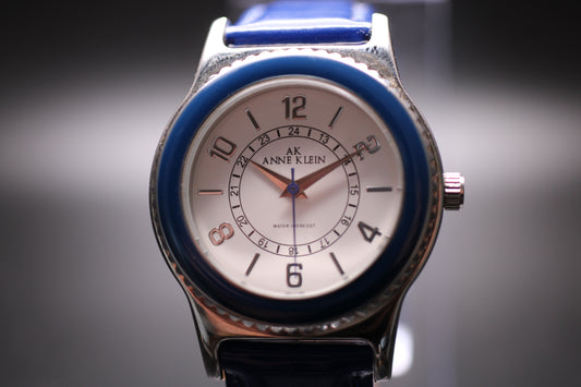 2010s Anne Klein Blue Bezel Quartz Ref. 10/8659
