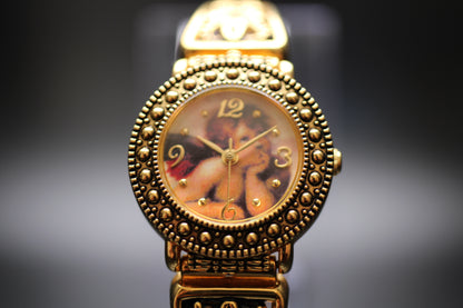 1995 Seiko Instruments Inc. Cherub Sistine Madonna Quartz Watch Ref. F67611-7
