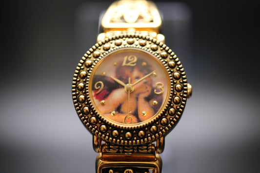 1995 Seiko Instruments Inc. Cherub Sistine Madonna Quartz Watch Ref. F67611-7