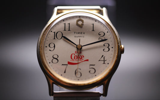 1984 Timex Men's "Q" Coca-Cola Advertising Quartz Watch Ref. 43811