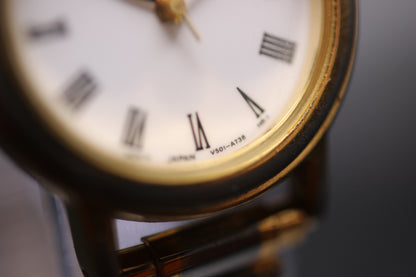 1998 Pulsar Ladies Two-Tone Roman Numeral Quartz Watch Ref. 871850