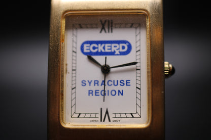 2000s Eckerd Pharmacy Promotional Gold Tank Quartz Watch