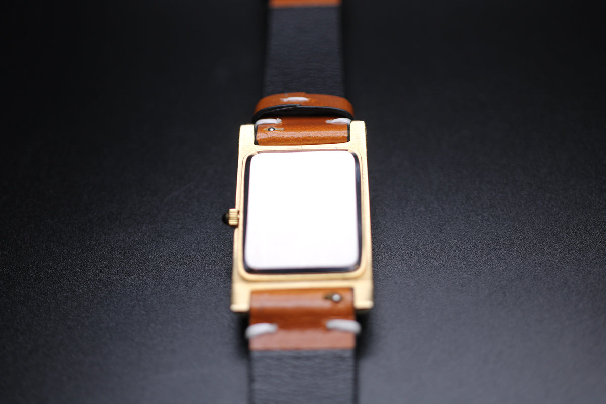 2000s Eckerd Pharmacy Promotional Gold Tank Quartz Watch