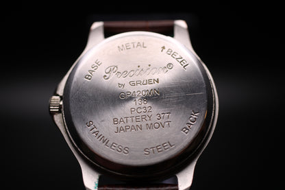 1990s Gruen Precision Quartz Field Ref. GP420MN