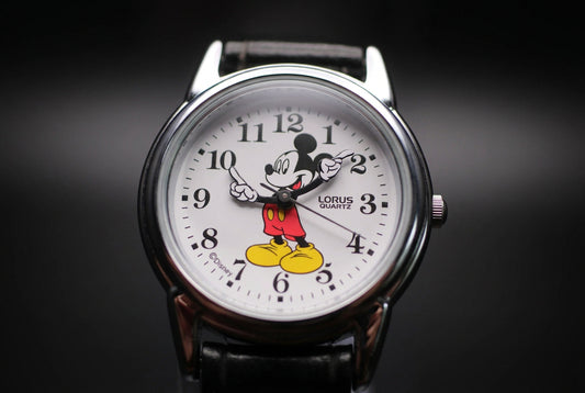1986 Lorus Mickey Mouse Character Arms Quartz Watch Ref V501-6N70