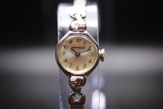 1960s Caravelle (by Bulova) Ladies Mechanical Watch Hexagonal Case Ref. H522