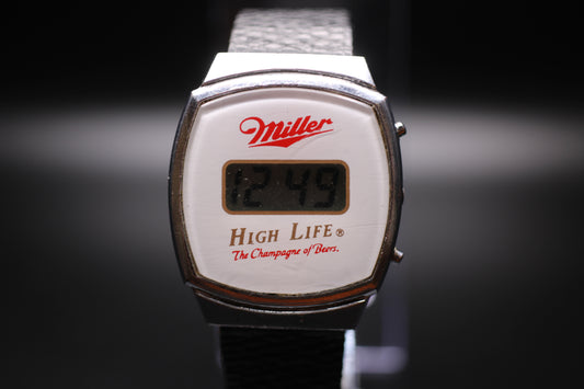 1990s Miller High Life Digital Quartz Watch