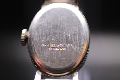 1974 Timex Cavatina Ladies Mechanical Roman Numerals Oval Watch Ref. 5005002374