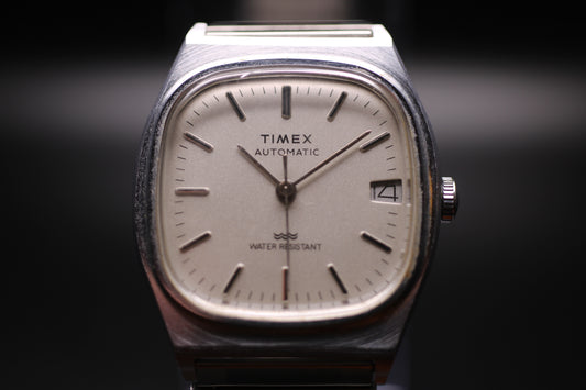 1985 Timex Original E-Line TV Dial Square Case Automatic Ref. 34527