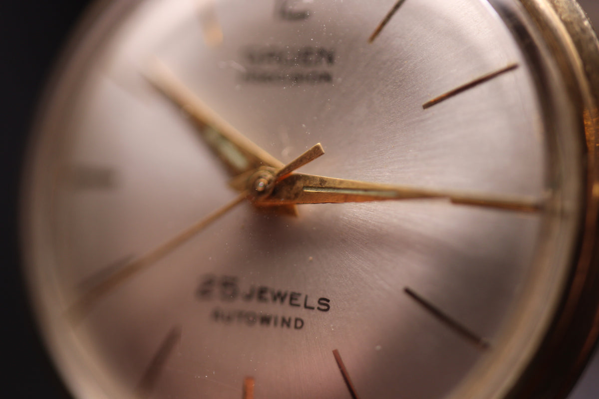 1970s Gruen Precision 25-Jewel Autowind 10K Rolled Gold Case