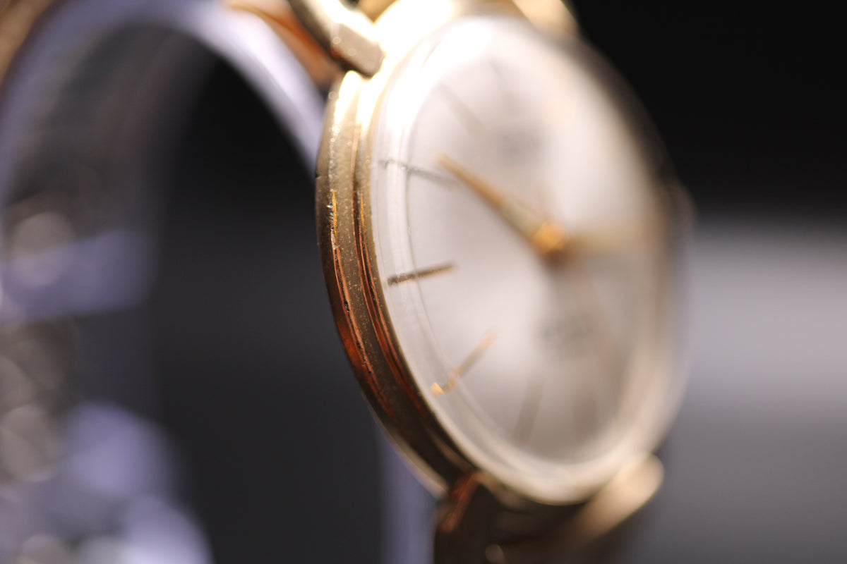 1970s Gruen Precision 25-Jewel Autowind 10K Rolled Gold Case