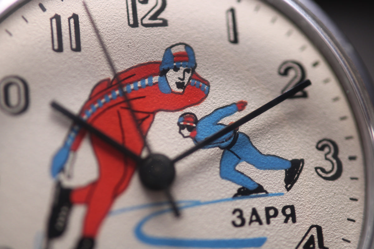 1985 USSR Zaria Speedskating Mechanical Watch