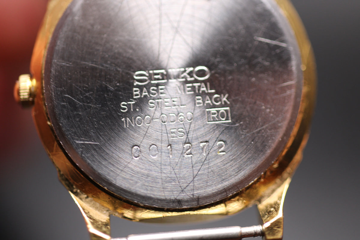1990 Seiko Ladies Quartz Roman Numerals Ref. 001272