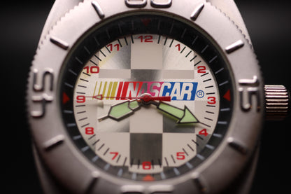 2000 NASCAR Rotating Bezel Checkered Flag Quartz Watch
