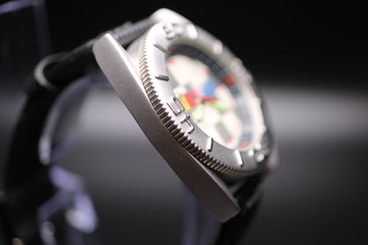2000 NASCAR Rotating Bezel Checkered Flag Quartz Watch
