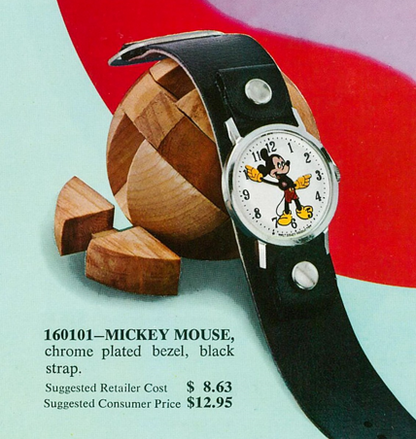 1971 Timex Fun Timer Mickey Mouse Mechanical Watch Ref. 160101