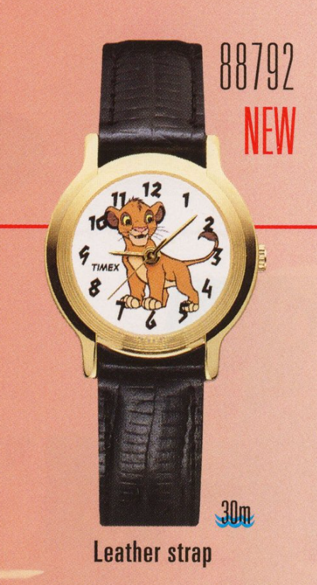 1995 Timex Lion King Simba Quartz Watch Ref. 88792