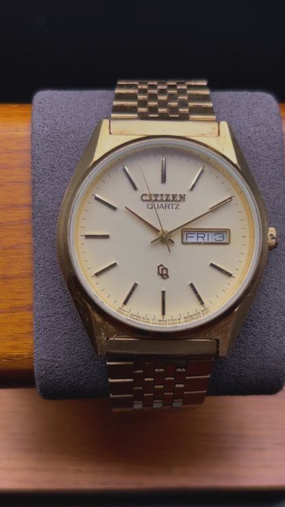 1995 Citizen CQ Daydate Quartz Watch Ref. 2100-890868